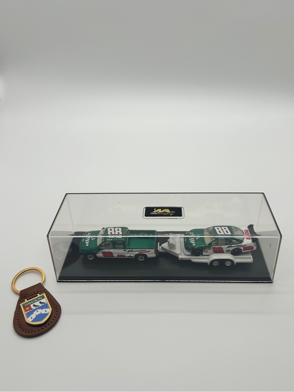 Dale Earnhardt Jr. #88 Mountain Dew/AMP 1:64 Diecast Truck & Trailer Set.